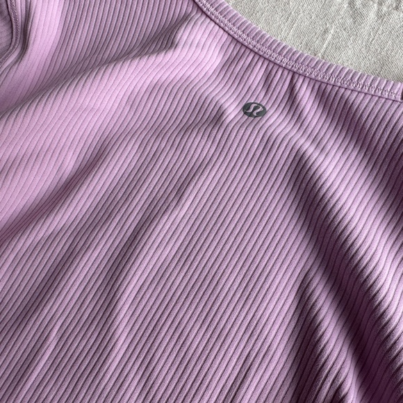 Lululemon All It Takes Ribbed Nulu T-Shirt, Vitapink, Size 6 - Picture 6 of 6